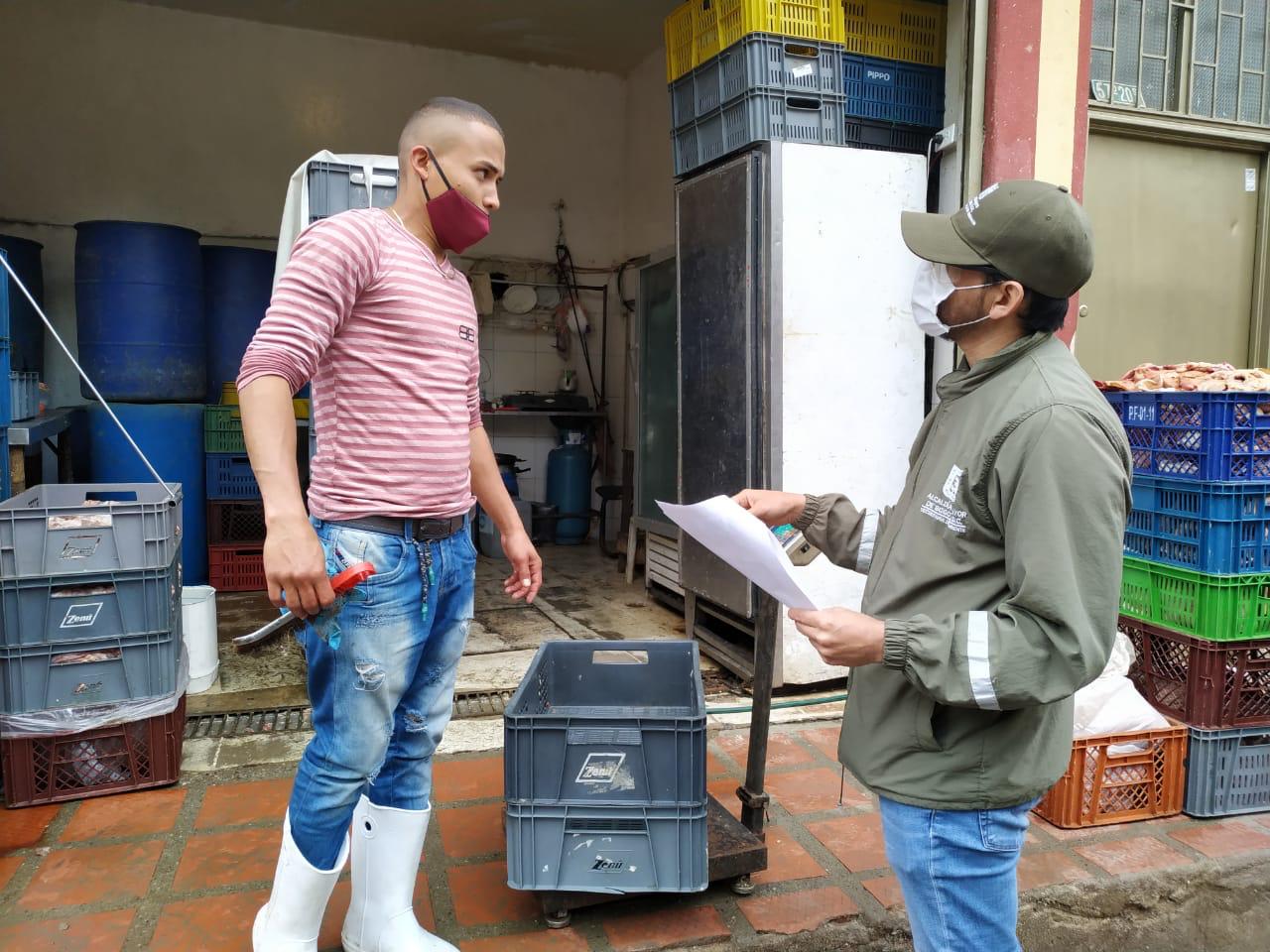 Secretaría de Ambiente realizó visita de verificación a comercios aledaños al frigorífico de Guadalupe