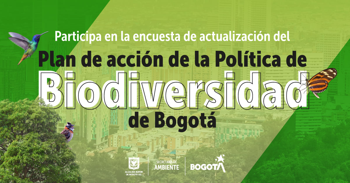 Secretaría de Ambiente invita a participar en la actualización de la Política de Biodiversidad de Bogotá
