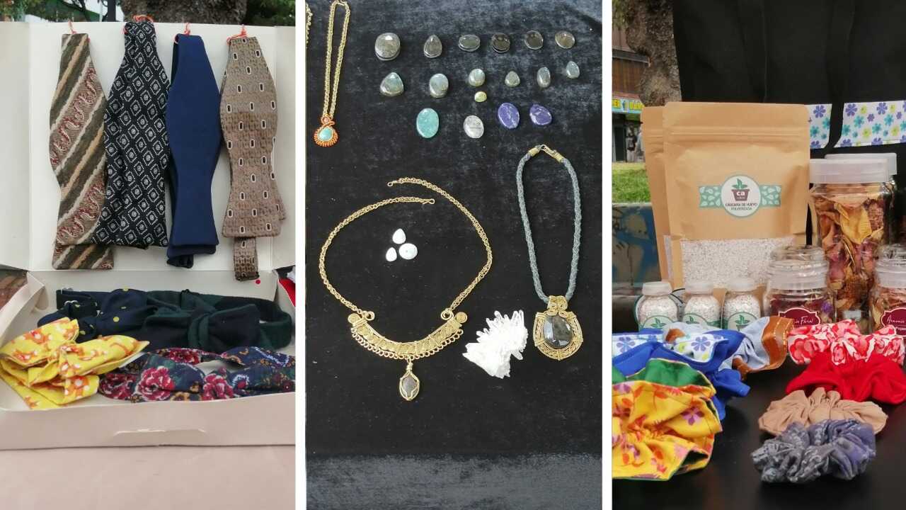 Los emprendimientos de moda utilizan material reutilizado para elaborar las diferentes prendas y accesorios. Foto: Comunicaciones, Secretaría de Ambiente. Los emprendimientos de moda utilizan material reutilizado para elaborar las diferentes prendas y accesorios.