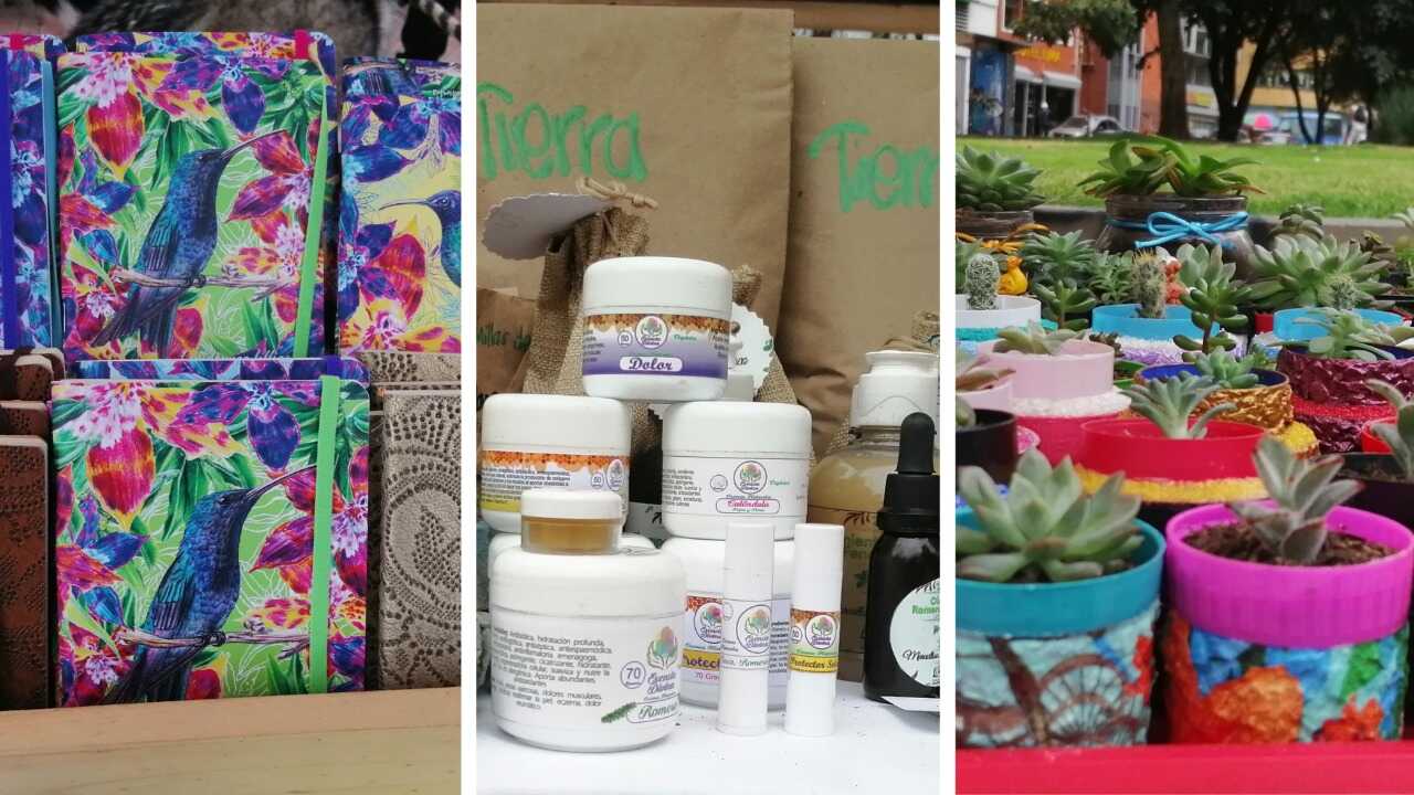 Los productos comercializados en la feria Distrito Ambiental 2.0 se destacan por su impacto positivo en el ambiente. Foto: Comunicaciones, Secretaría de Ambiente. Los productos comercializados en la feria Distrito Ambiental 2.0 se destacan por su impacto positivo en el ambiente.