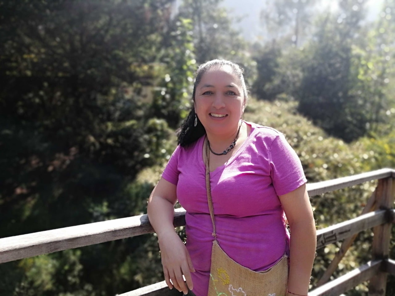 Sofía López, líder y vigía ambiental de la quebrada Las Delicias. 