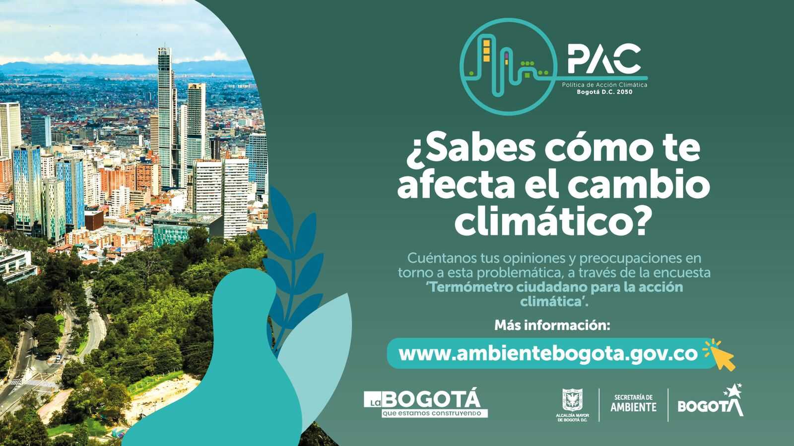 Participa en la Política Pública de Acción Climática Bogotá 2050