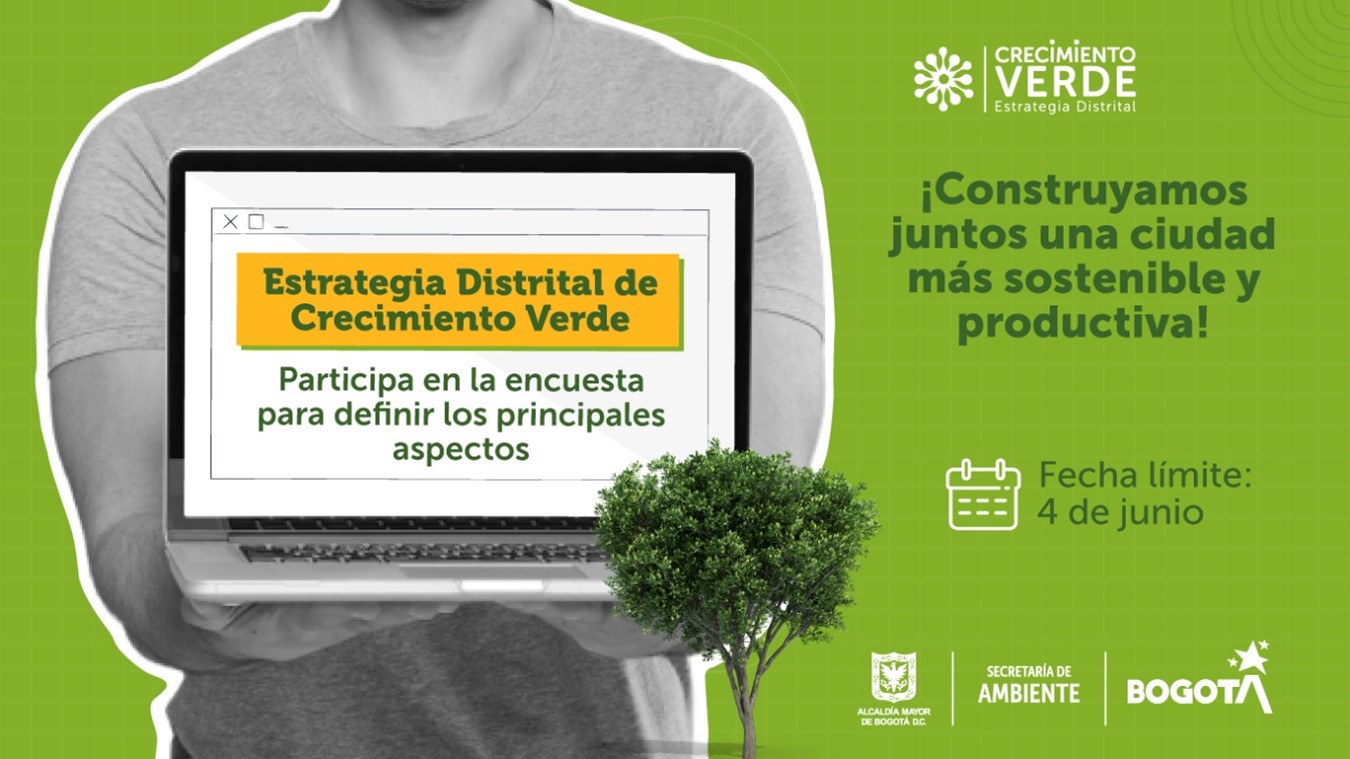 Secretaría de Ambiente invita a ciudadanía a participar en la formulación de la Estrategia Distrital de Crecimiento Verde