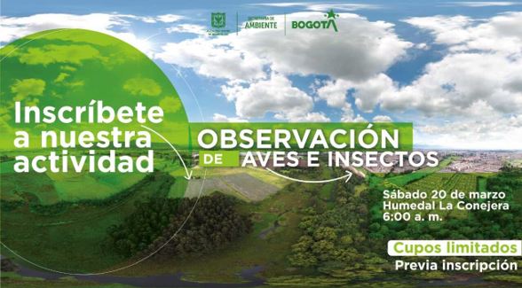Si quieres conocer la fauna del humedal La Conejera, puedes inscribirte a nuestra actividad de monitoreo a la biodiversidad