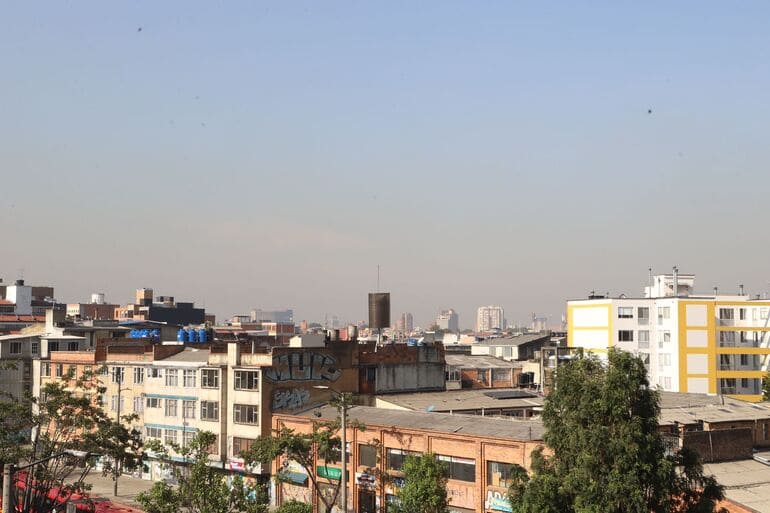 panorámica de la ciudad de Bogotá